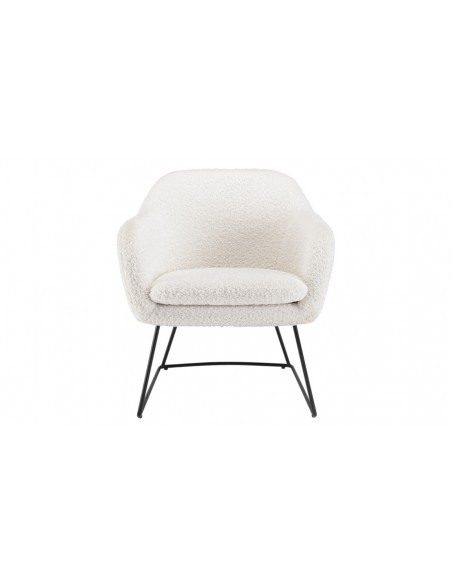 Fauteuil blanc avec accoudoirs