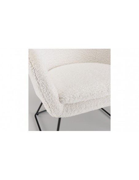 Fauteuil blanc avec accoudoirs