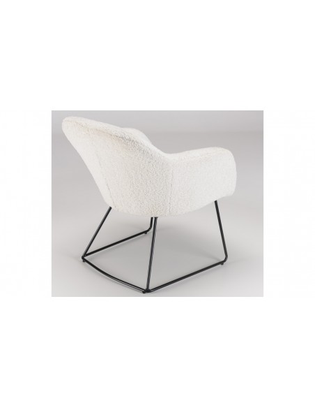 Fauteuil blanc avec accoudoirs