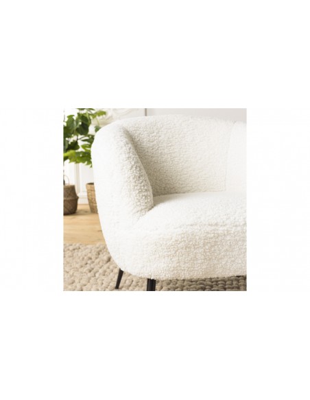 Fauteuil cosy blanc Rosalia