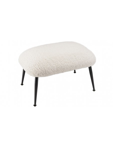 Tabouret moelleux blanc