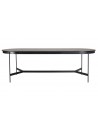 Table repas ovale noire Jalesko