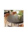 Table repas ovale noire Jalesko