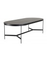 Table repas ovale noire Jalesko