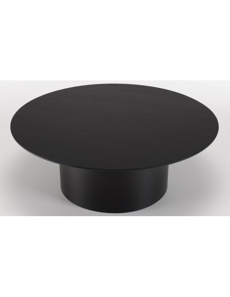 Table basse ronde noire Jalesko