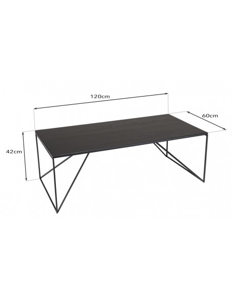 Dimensions table basse rectangulaire Jalesko