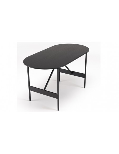 Table basse ovale noire Jalesko