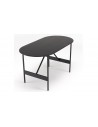 Table basse ovale noire Jalesko