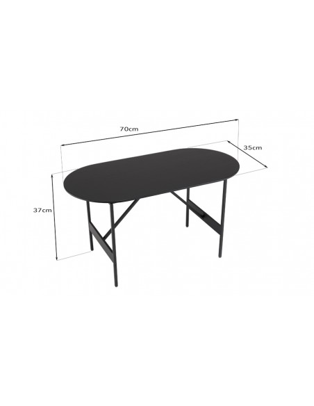 Dimensions table basse ovale Jalesko
