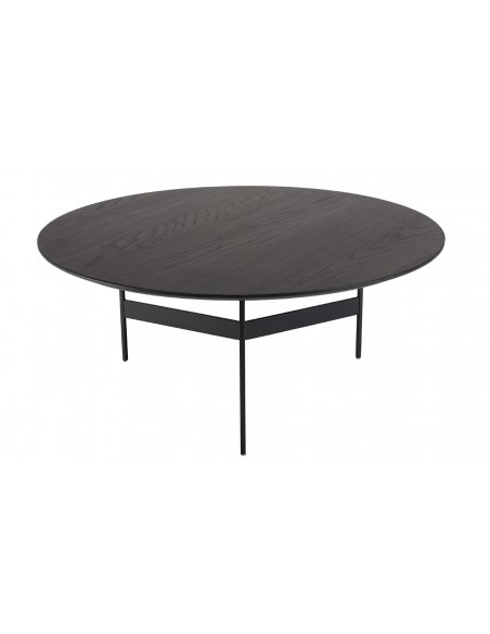 Table basse ronde noire Jalesko