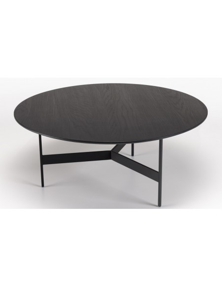 Table basse ronde noire Jalesko