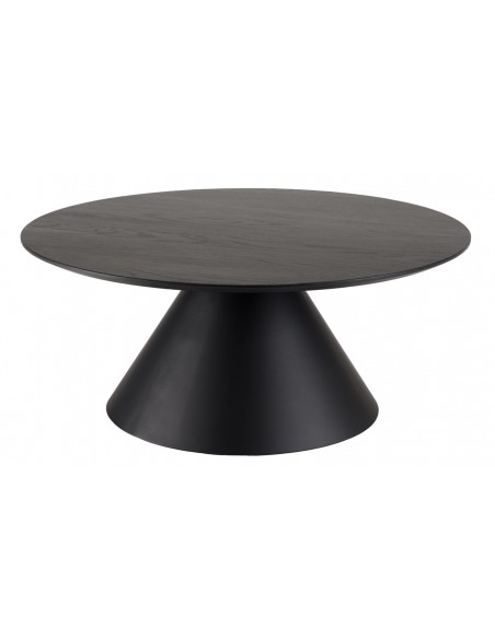 Table basse ronde noire Jalesko