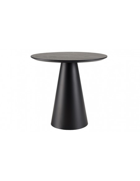 Table d'appoint ronde noire Jalesko