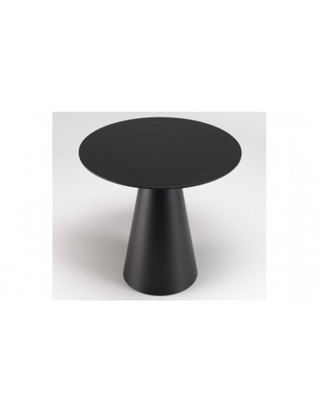 Table d'appoint ronde noire Jalesko