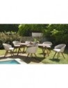Ensemble jardin pliant acacia