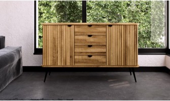 Commode design en chêne massif