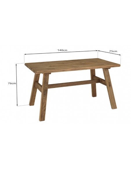 Dimensions table repas rustique Jack