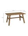 Dimensions table repas rustique Jack
