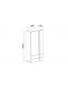 Dimensions armoire contemporaine 2 portes