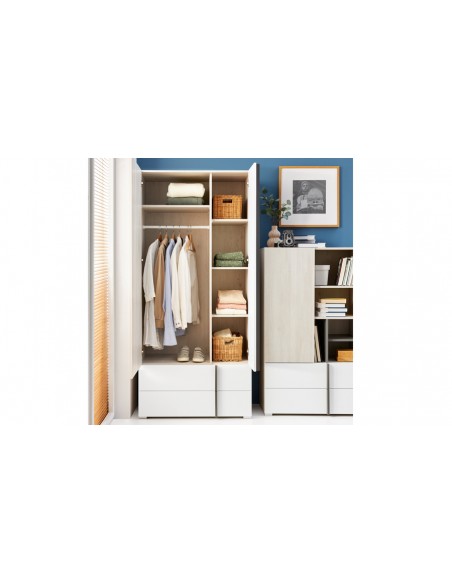 Armoire contemporaine 2 portes Gemini