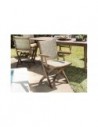 Salon jardin avec fauteuils pliants