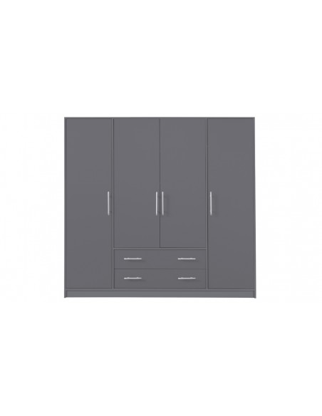 Grande armoire dressing anthracite