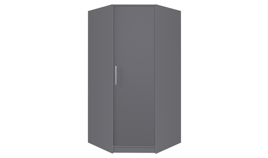 Armoire d'angle dressing anthracite 440x210x52