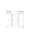Dimensions armoire design Pacco