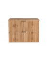 Meuble sous vasque 80cm couleur chêne