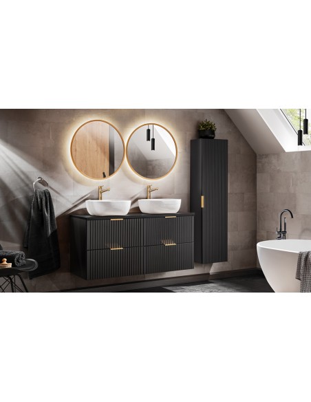 Salle de bain complète noire design