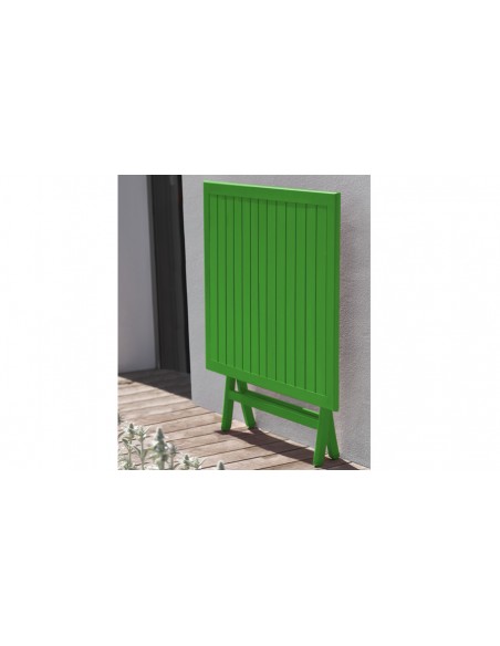 Guéridon pliant 2 place vert