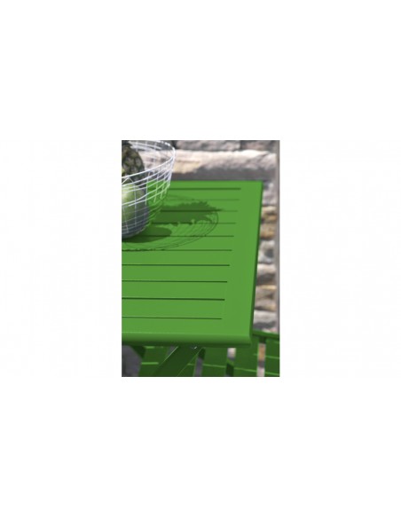 Guéridon pliant 2 place vert