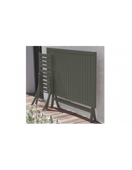 Table jardin pliante vert kaki