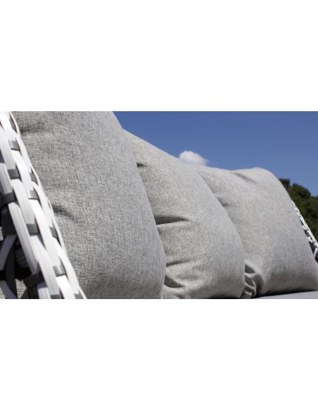 Coussins en tissu gris