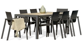 Ensemble table céramique 8 fauteuils