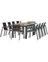 Ensemble table jardin 10 fauteuils