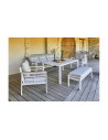 Salon jardin 7 personnes blanc