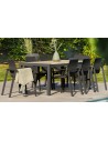 Table jardin céramique gris Venise