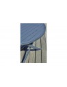 Table jardin ronde pliante anthracite