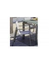 12 fauteuils Miami textilène et alu kaki