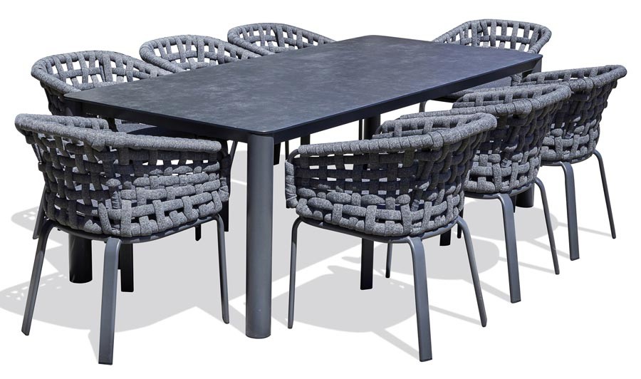 Salon repas de jardin 8 places Camargue CAMARGUE-S2