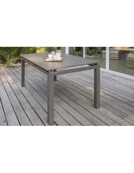 Table extensible taupe Zahara