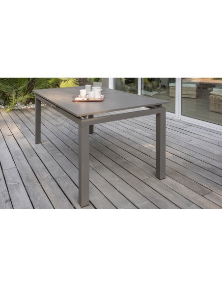 Table extensible taupe Zahara