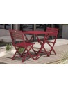 Salon jardin 2 places carmin