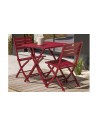 Salon jardin 2 places carmin