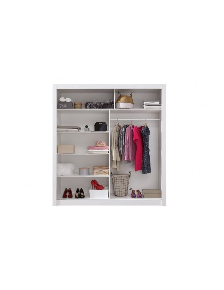 armoire blanc avec miroir