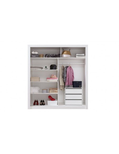 armoire blanc avec miroir