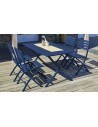 Chaise jardin bleu marine Marius