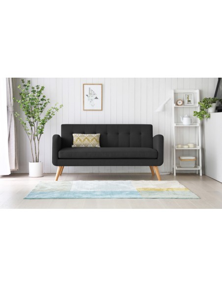 Canapé scandinave gris foncé Malmo