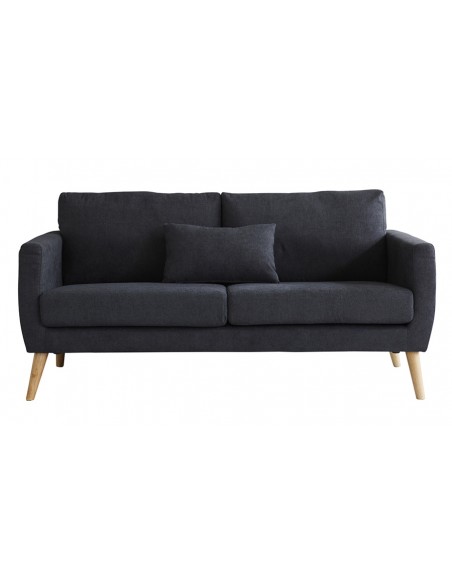 Canapé scandinave gris foncé 2 places